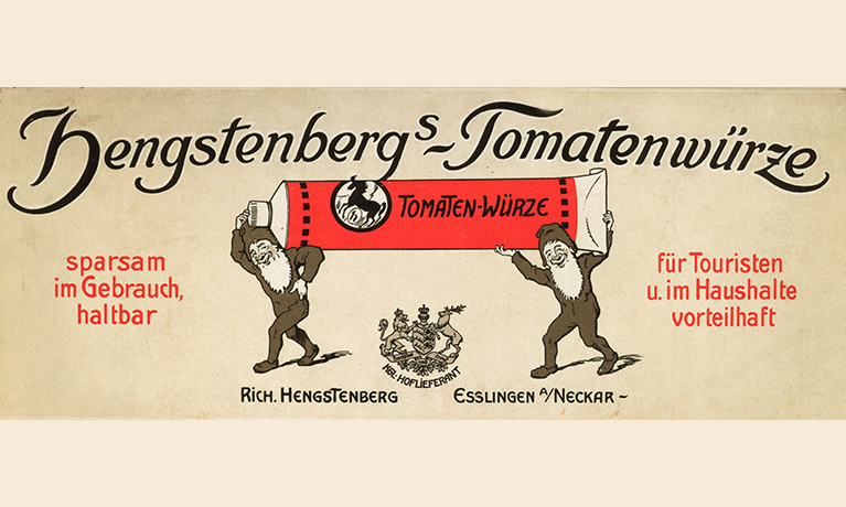 Un anuncio de Hengstenbergs Tomatenwürze.