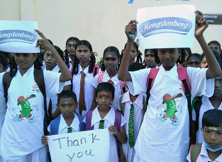 Una foto de unos niños en Sri Lanka.